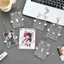 Hộp đựng thẻ Photocard 3 inch PYCOU, Thiết kế động vật cánh thiên thần Tay áo thẻ Kpop, có móc khóa Hộp đựng thẻ Acrylic Móc khóa