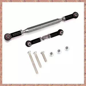Kim loại có thể điều chỉnh liên kết lái Servo liên kết kéo thanh Turnbuckle cho MN D90 D99 MN-90 -45 1 / 12 RC Xe bánh xích, Đen (R F C V)