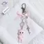 HFTOY 1 Cái Y2K Nơ Móc Khóa Hoạt Hình Dễ Thương Floing Mèo Móc Khóa Dành Cho Nữ Bé Gái Túi Xách Bapa Mặt Dây Chuyền Trang Trí Quà Tặng ~
