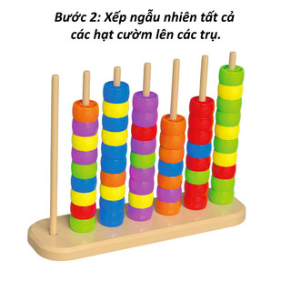 【BabyJoy】Trò chơi xếp chồng theo màu sắc,giáo dục nhận diện và học tập sớm cho trẻ em