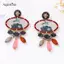 AqToCna Vintage Dân Tộc Phong Cách Bohemian Bay Chim In Hợp Kim Hoa Giọt Nước Mặt Dây Chuyền Bông Tai Nữ Tiệc Trang Sức Quà Tặng AqToCna