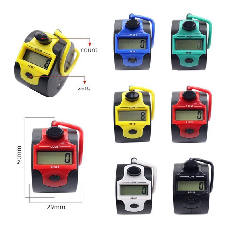 JCSYFAC Tally Counter Cầm Tay Đan Hàng Cliers 5 Chữ Số Cầm Tay Bằng Tay LCD Điện Tử Thể Thao Đếm Công Cụ Mới