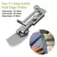 JCSYFAC 6MM-25MM A11 Có Thể Điều Chỉnh Hemming Con Lăn Uốn Thư Mục Chất Kết Dính Ép Chân Cho Công Nghiệp Lostitch Phụ Kiện Máy May Mới