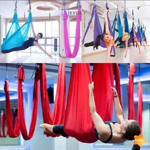 Yoga Swing Hammo Trapeze Sling Bộ lụa trên không Chống trọng lực Đảo ngược thể dục Mới