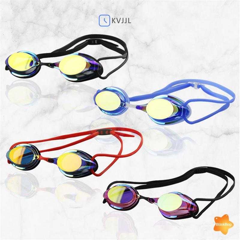 [KvJJL-t] Kính bơi thi đấu chuyên nghiệp Mạ chống sương mù Chống nước chống tia cực tím Kính Gel Silica mới