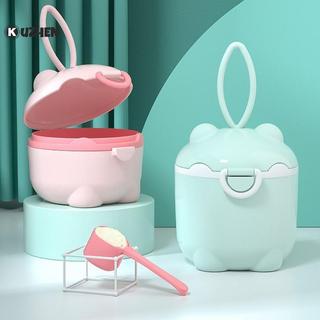 KUZHEN Hoạt Hình Di Động Sữa Bột Hộp Đựng Có Thìa Sữa Bột Hộp Bảo Quản Cho Bé Ăn Du Lịch Hộp Đựng HOT