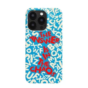 Ốp Điện Thoại QYJS Nghệ Thuật Tiếng Anh Thích Hợp Cho IPhone 13 14 15 16 ProMax 12 PRO 11 7 8 PLUS 17 AIR XR XSMAX Phim Vỏ Cứng Bóng Nam Nữ