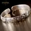 PNPIA- Retro s Pixiu Charms Vòng Tay Nam Bạc 925 Thiết Kế Đơn Giản Phong Cách Trung Hoa Độc Đoán Mở Lắc Tay Trang Sức