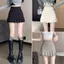 Mùa hè nhỏ phiên bản Hàn Quốc xếp li a-Line Slimer Look Bag Buttocks Váy Mini