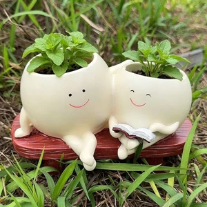 Trang trí sân vườn Đồ thủ công Lọ hoa Đa năng Đọc sách tại nhà Lọ hoa mọng nước Thủ công Đồ thủ công Sáng tạo Thịt EI4G