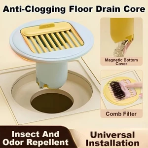 Lõi thoát nước sàn từ tính mới Chống mùi côn trùng Phòng tắm cống thoát nước Bộ lọc tóc