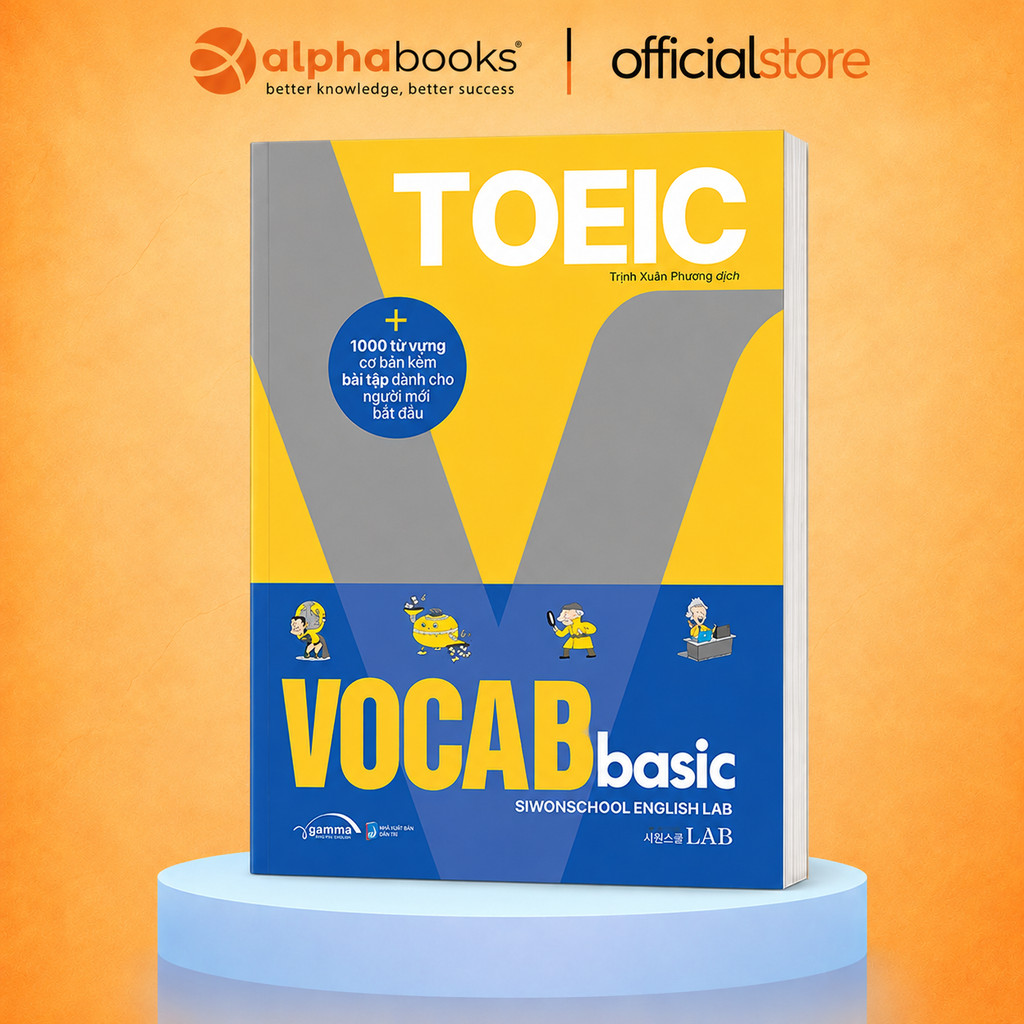 Sách - Toeic Vocab Basic - 1000 Từ Vựng Cơ Bản Kèm Bài Tập Dành Cho Người Mới Bắt Đầu (Gamma Books)