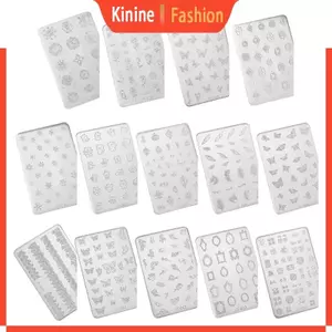 KIN Móng Tay Nghệ Thuật Khuôn UV Epoxy Nhựa Keo Khuôn Silicon Ba Chiều Bướm Dập Nổi Trang Trí Miếng Dán Móng Tay Ngọc