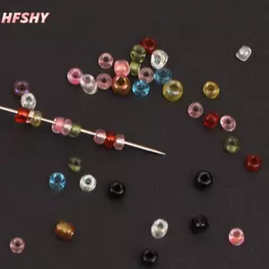HFSHY 30 Chiếc Kim Đính Hạt Kim Loại Cho Hạt Ren Dây Tambor Trang Sức Vòng Tay Nelace Làm Chân Dây Dụng Cụ Chân DIY Dụng Cụ VN