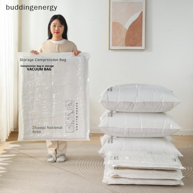 {BUDDI} Túi đựng chân không Túi đựng đồ du lịch có thể tái sử dụng Túi niêm phong chân không cho quần áo nén bằng máy bơm {buddingenergy}