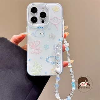 Kem Trắng Cá Heo Dễ Thương Cho Vivo Y78 Plus Y77 Y77E Y76 Y76S Y75 Y74S Y73S Y72 Y58 Y56 Y55 Y53S Y52 Y51 Y51A Y51S 5G 4G Vỏ Điện Thoại Chống Rơi