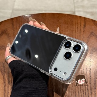 Ốp Điện Thoại Gương Đơn Giản Cho Realme 15X 15 15T 14 14X 13 12 11 Pro Plus 12X 11X 9 2 9i 7i Pro 5G 4G Gương Trang Điểm Trong Suốt Vỏ Chống Sốc Ốp Lưng
