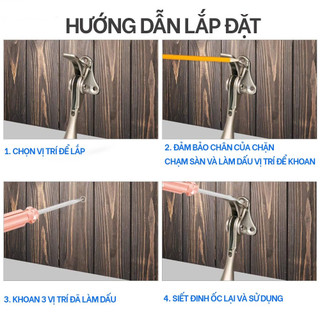【COD】Sản phẩm chặn cửa đa chức năng, kết hợp thiết kế móng ngựa và lẫy gạt để bảo vệ cửa khỏi va đập và gió.