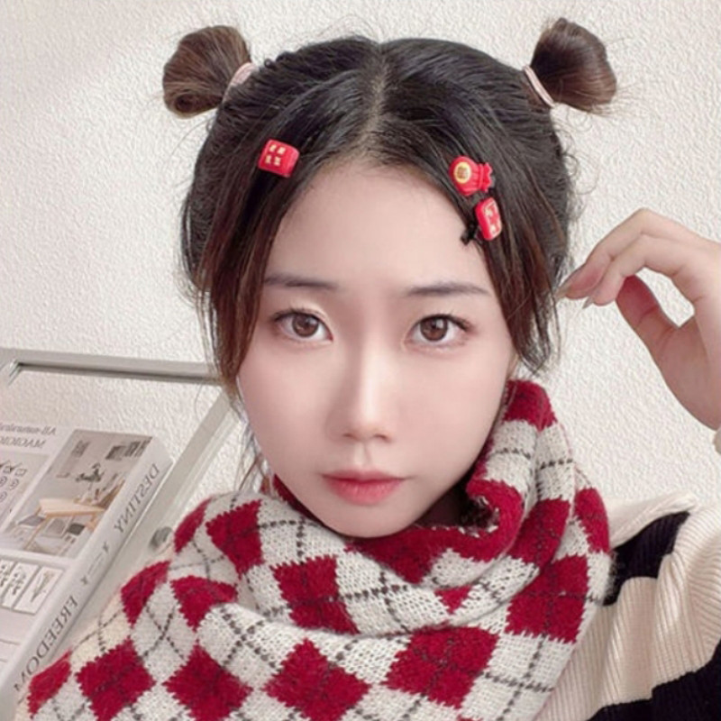 2 / 5 Chiếc Kẹp Tóc Tốt Lành Tết Nguyên Đán Quà Tặng Trẻ Em