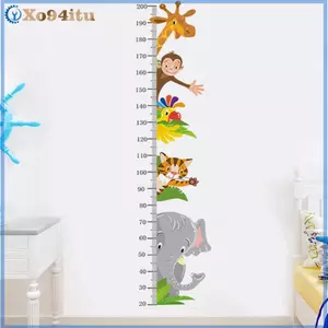 XOITU Mới Tự Dính Động Vật Chiều Cao Dán Cho Phòng Trẻ Em Đo Chiều Cao Cho Mẫu Giáo Trẻ Em Trang Trí Tường VN