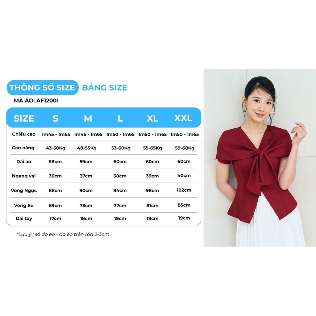 Áo Peplum Nữ GUMAC Form Ôm Eo Tay Ngắn Phối Cổ Nơ Cách Điệu Thanh Lịch AF12001