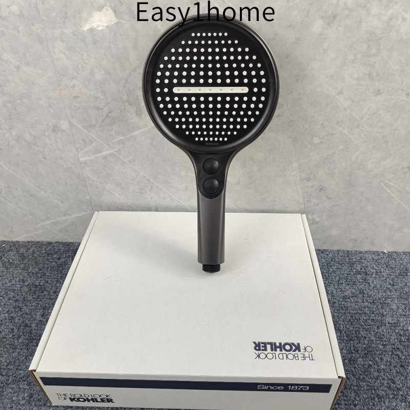 【 KOHLER 】Đầu vòi sen tăng áp màu xám gunmetal mới có chức năng chặn nước, vòi sen mưa tăng áp đa chức năng cho phòng tắ