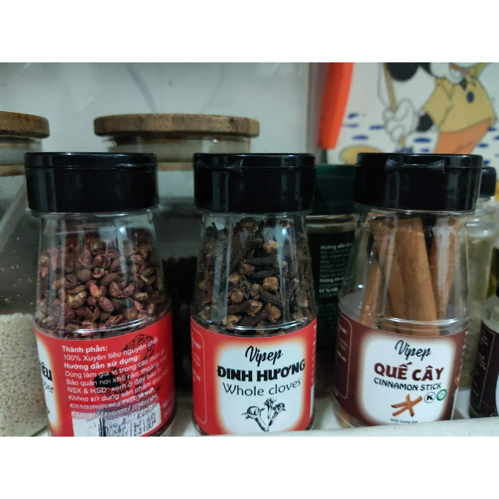 Đinh Hương Vipep Cloves  Lọ 40g, Gia Vị Nấu Ăn Từ Thiên Nhiên Cho Hương Vị Thơm Nồng