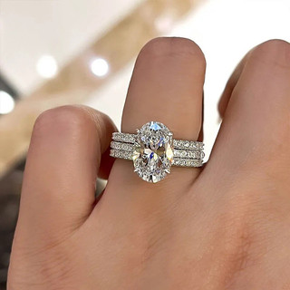 Bộ ba nhẫn bạc S925 zircon - Trang sức thời trang, đơn giản, phù hợp làm quà tặng cho nữ