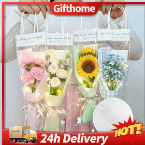 ✈️Giao Hàng 24h✈️ Túi Tote Opp Trong Suốt Ins Phong Cách Bó Hoa Gói Túi Quà Di Động DIY Quà Tặng Đóng Gói Vật Dụng