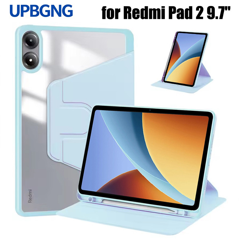 Dành Cho Xiaomi Redmi Pad 2 9.7 "SE 11 Inch Đứng Máy Tính Bảng Thông Minh Dành Cho Redmi Pad 2 SE 11" Có Bút Chì Giá Đỡ Khe Cắm Bút 360° Xoay