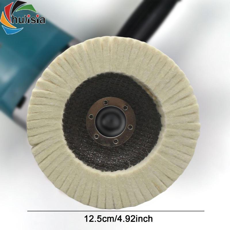 Len nỉ Bánh xe đánh bóng nắp đĩa đánh bóng Miếng đệm bề mặt kim loại Công cụ hoàn thiện cho máy mài Dự án DIY
