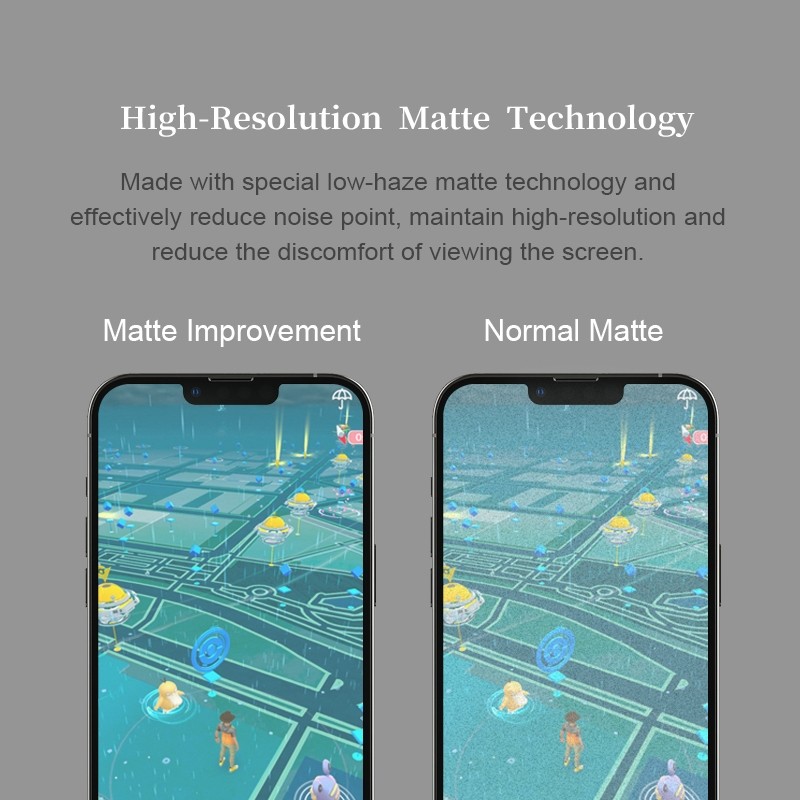 [Chính Hãng] Kính Cường Lực Nhám Hoda Matte Chống Bám Vân Tay, Kèm Khung Trợ Dán Lấy Bụi Cho iPhone 17 - 13 Series