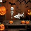 Halloween Skeleton Cá Mập-Bạo Trang Trí Kết Cấu Xương Chi Tiết Phóng Đại Cá Mập Lớn Cho Halloween Tường Bể Cá Trang Trí