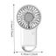 Quạt Mini sạc USB LACYESUK, có móc có thể điều chỉnh Quạt để bàn cầm tay có thể gập lại, Hoạt động yên tĩnh mạnh mẽ Thiết kế hoạt hình nhẹ Quạt làm mát di động dành cho sinh viên