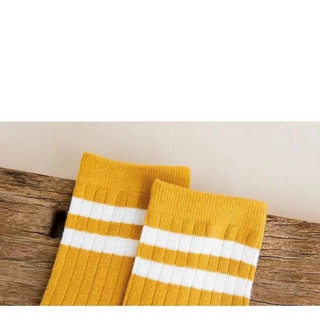 [QUÀ TẶNG] Tất vớ unisex nam nữ kẻ sọc ngang dệt thông hơi sợi cotton thấm hút QT01