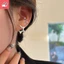 Bông tai nữ đa năng khí chất thời trang pentagram 925 khắc vàng trống cá tính