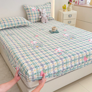 Phong Cách Mới In Hình Ga Trải Giường Một Mảnh Cotton Tươi Nguyên Chất Bao Gồm Tất Cả Ga Trải Giường Simmons Vỏ Bảo Vệ Ga Trải Giường Bộ Ba Mảnh QK