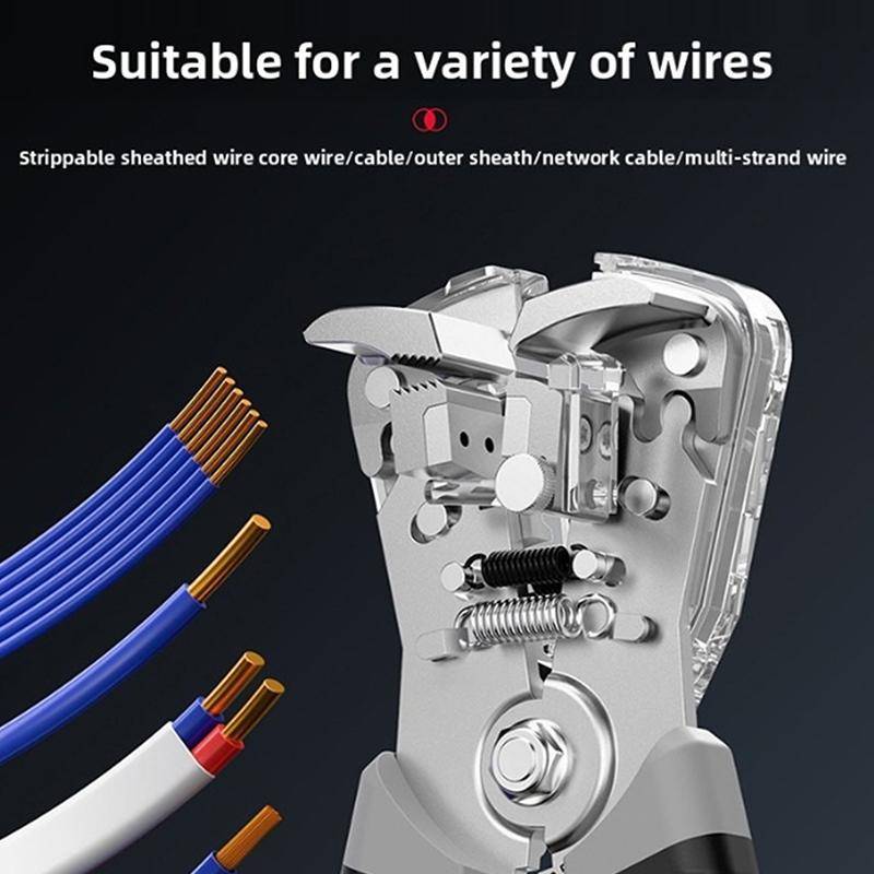 < WHPHous-t > Kìm thoát y dây đa chức năng với tự động 3 trong 1 Tự điều chỉnh 10-24 AWG Uốn để sửa chữa điện tại nhà DIY Đẹp