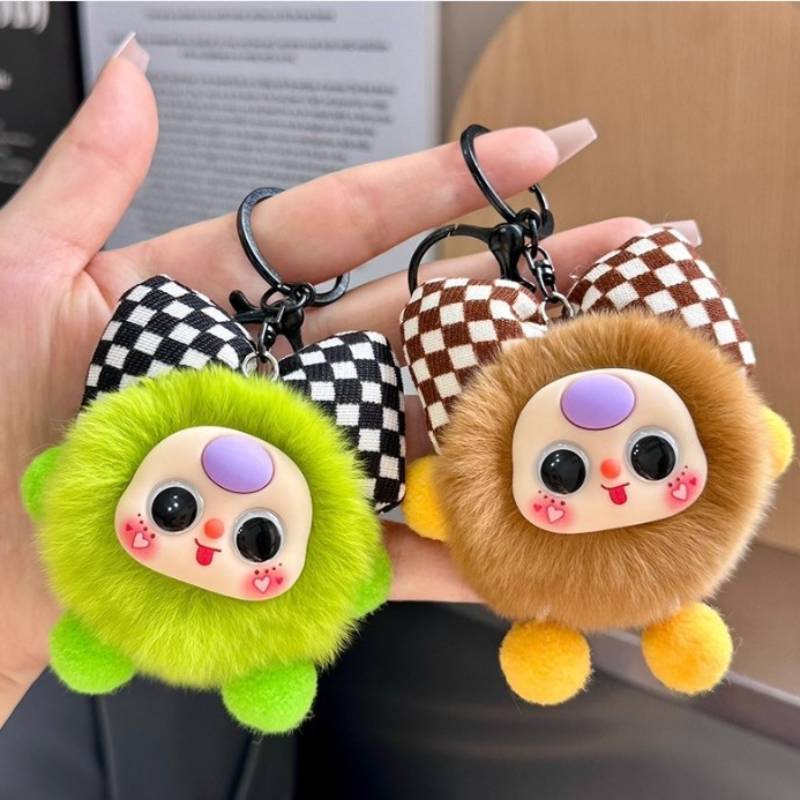 < Honeyba > Hoạt Hình Dễ Thương Sang Trọng Búp Bê Móc Khóa Tinh Tế Mềm Nhồi Bông Mặt Dây Chuyền Quyến Rũ Túi Treo Trang Trí Bé Gái Quà Tặng Đẹp