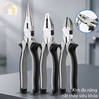 Kìm đa chức năng Máy cắt dây thép Carbon Kim mũi trượt Grip Bộ dụng cụ hạng nặng