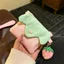 Ví đựng tiền xu METUBE, Túi đựng mỹ phẩm Mini dâu chấm bi, Thiết kế dây kéo đa chức năng Hộp đựng thẻ di động Lưu trữ phụ kiện nhỏ