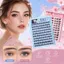 FAVORITEGOODS Lông Mi Giả Không Keo Dán, Cụm Uốn Dài Dày Lông Mi Giả, Nhẹ Lông Tơ Phóng To Mắt DIY ﻿Lash Extension Thói quen làm đẹp hàng ngày