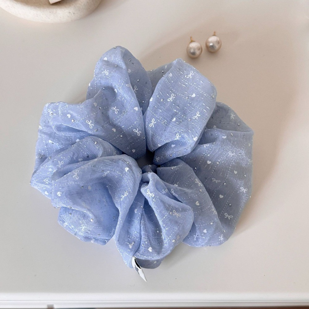 Hululu / Gypsophila Nóng Kim Cương Scrunchy Dây Buộc Tóc Cao Cấp Sang Trọng Tất Cả Trận Đấu Đuôi Ngựa Dây Buộc Tóc Phụ Kiện Tóc Dây Cao Su