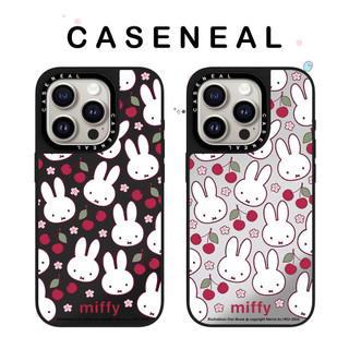 Ốp điện thoại trong suốt Miffy Rabbit Cherry Mirror Thích hợp cho iPhone 17ProMax 17pro 17 air 16promax 16 15promax 15 14promax 13 13promax Ốp lưng cứng chống rơi thời trang