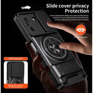 Vỏ cho Tecno pova 5 4G Ốp điện thoại xoay vòng từ tính cho Tecno pova 5 Pro 5G Armor Case Kickstand Back Case