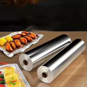 Thức ăn Tinfoil Cấp thương mại Chịu nhiệt độ cao Nướng thịt nướng Giấy nhôm Phục vụ Thịt nướng cực dày Tinfoil hai mặt có sẵn
