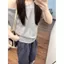Áo thun đeo vai chéo nhỏ thời trang mùa hè phong cách mới + Quần có viền nấm Bộ đồ hai mảnh