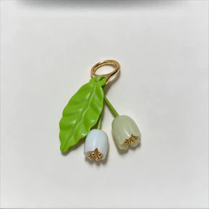 Móc khóa họa tiết sang trọng nhẹ nhàng bán chạy cổ điển Lily of the Valley