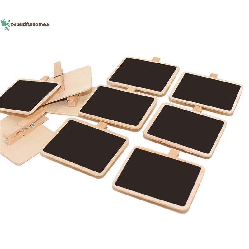 BeautifulHomeA 10 Chiếc Mini Gỗ Bảng Kẹp Tin Nhắn Note Board Trang Trí Cửa Hàng Nhà VN