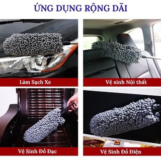 Chổi Lau Bụi Vệ Sinh Ô tô SH Autocare Chuyên Dụng Đa Năng Quét Bụi, Rửa Xe Hơi